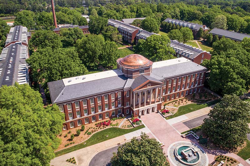 Arial image of Johnson Hall