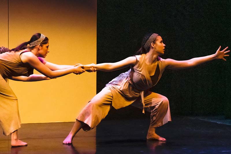 Students in a dance performance.