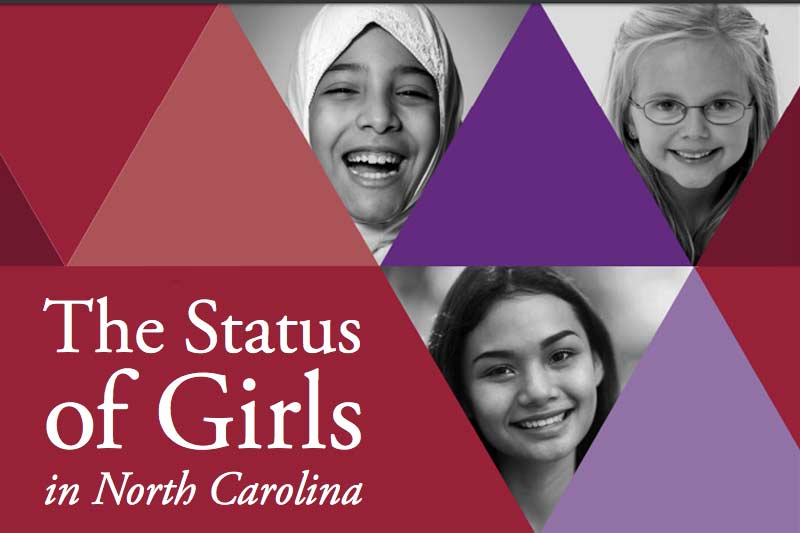 status of girls in North Carolina three girls