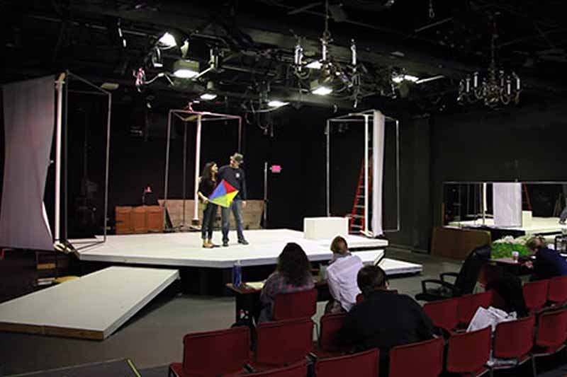studio theatre students in play