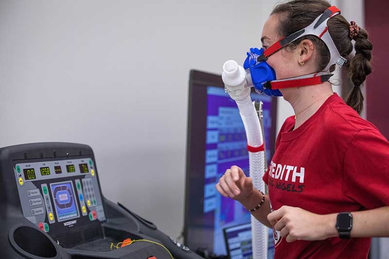 MAX Vo2 Test in Health and Human Performance Lab.