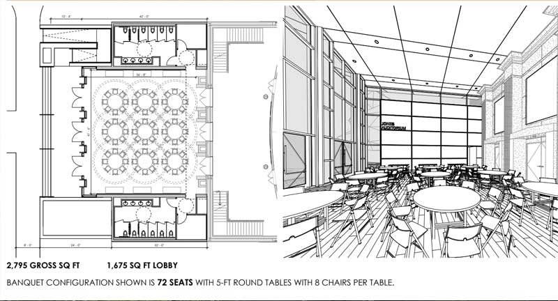 Jones Auditorium Floor Plans