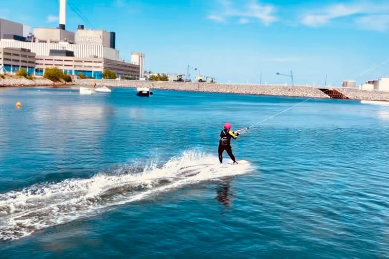 Student Athlete Water Skiing Abroad.