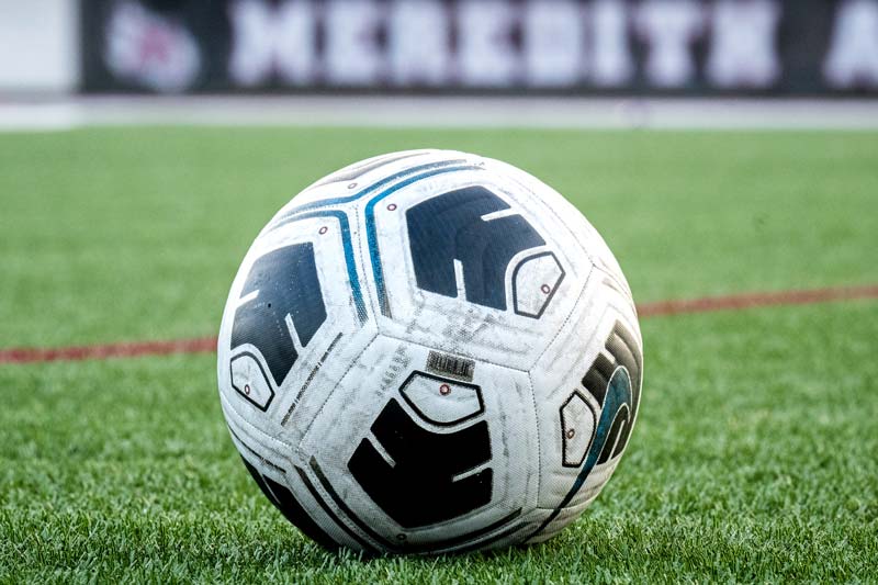 Soccer Ball on Meredith College Athletics Field.